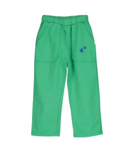 Casual Twill Trousers Stars Green