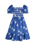 Sailing Boats Woven Dress